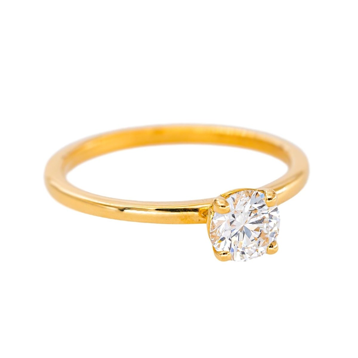 Bague Solitaire Or jaune Diamant - Castafiore