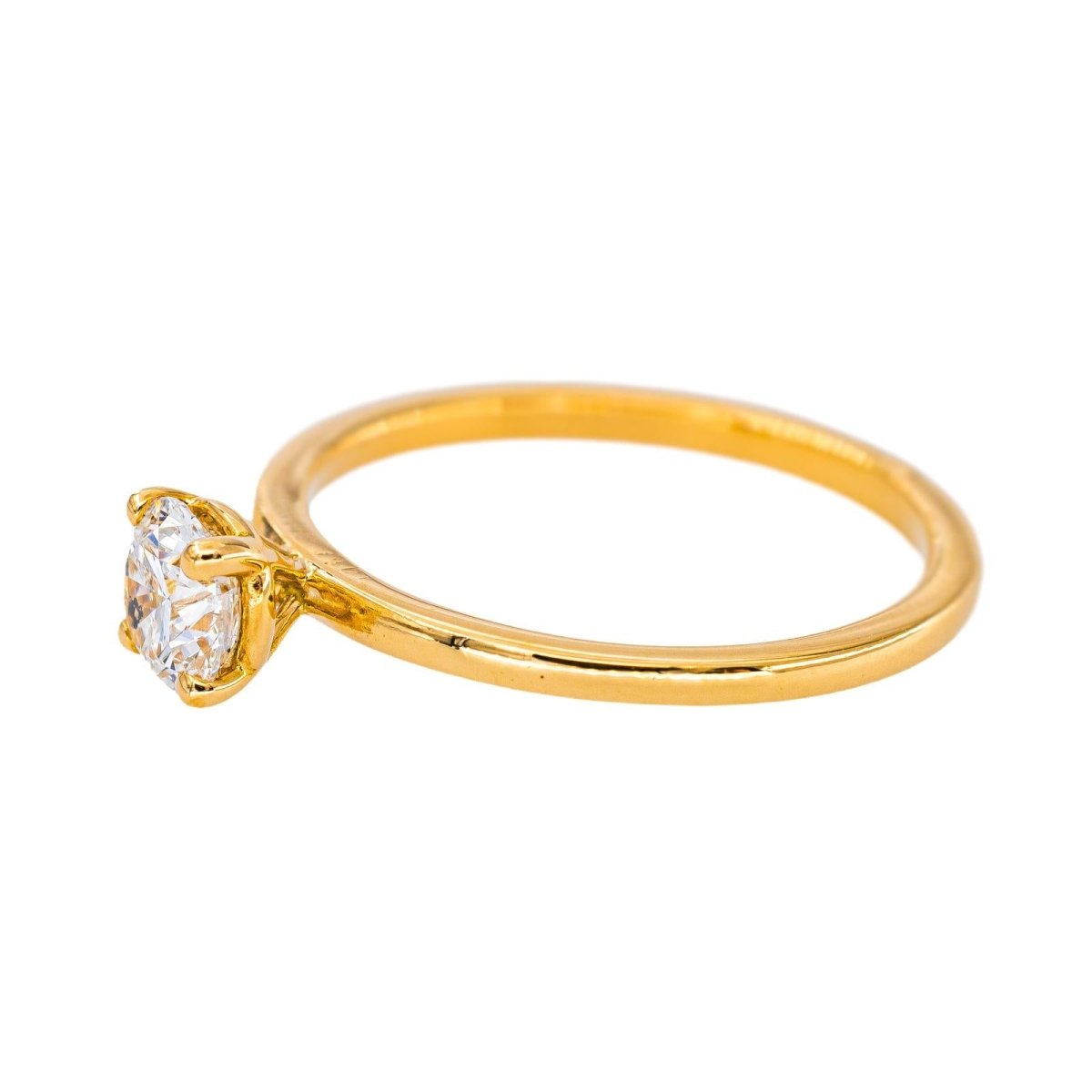 Bague Solitaire Or jaune Diamant - Castafiore