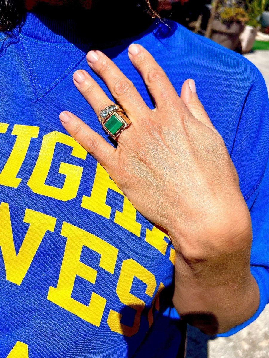 Bague solitaire ornée d'un diamant taille brillant d'environ 1,21 cts - Castafiore