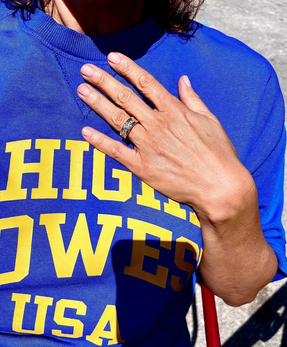 Bague solitaire ornée d'un diamant taille brillant d'environ 1,21 cts - Castafiore