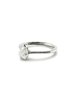 Bague solitaire platine diamant 0,45 ct - Castafiore
