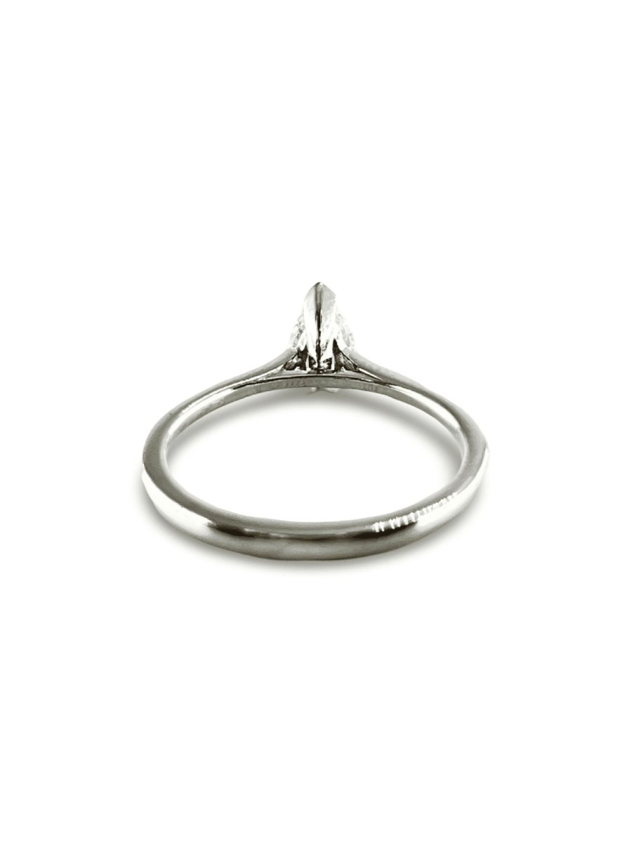 Bague solitaire platine diamant 0,45 ct - Castafiore