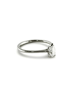 Bague solitaire platine diamant 0,45 ct - Castafiore