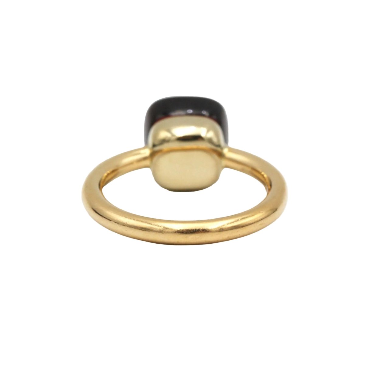 Bague Solitaire POMELLATO "Nudo Classic" en or jaune et grenat - Castafiore