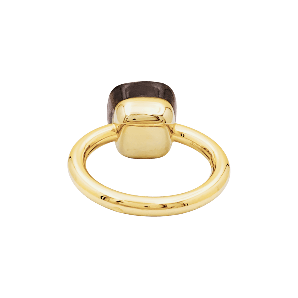 Bague Solitaire POMELLATO "Nudo Classique" en or blanc, or rose et quartz - Castafiore