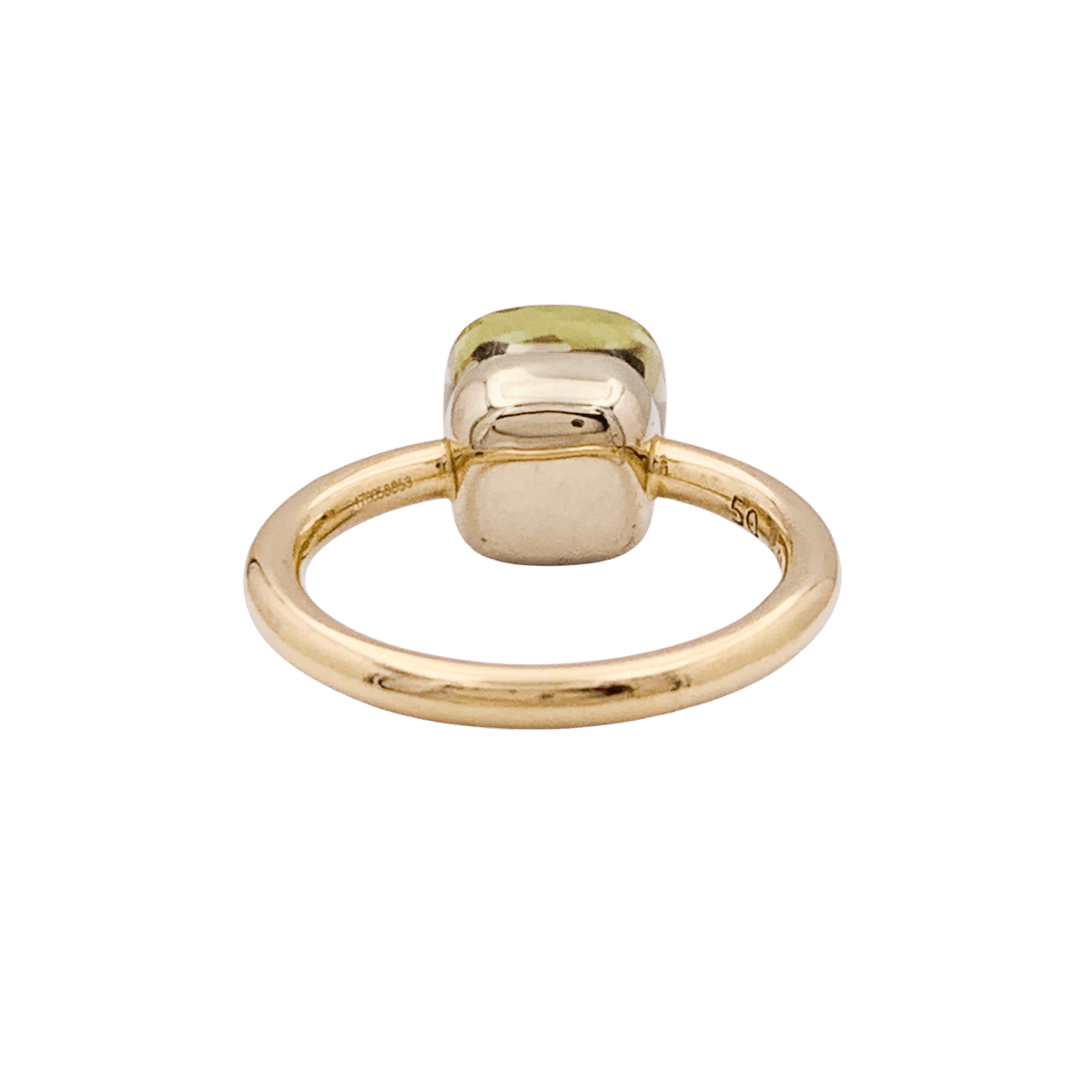 Bague Solitaire POMELLATO "Nudo" en or blanc, or rose et quartz - Castafiore