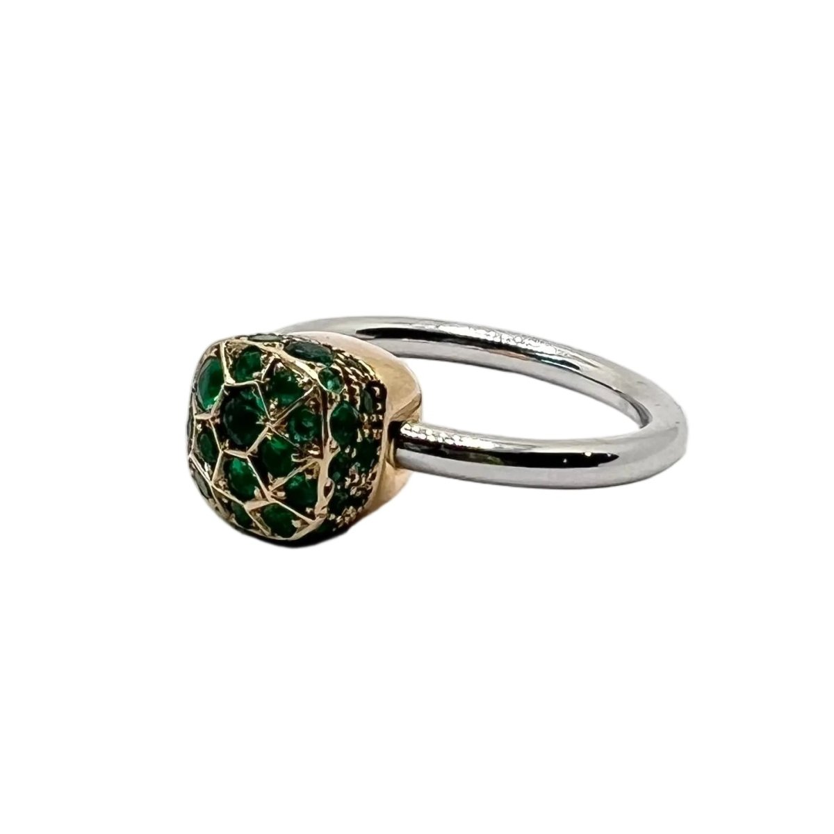 Bague Solitaire POMELLATO "Nudo" en or jaune et saphirs - Castafiore