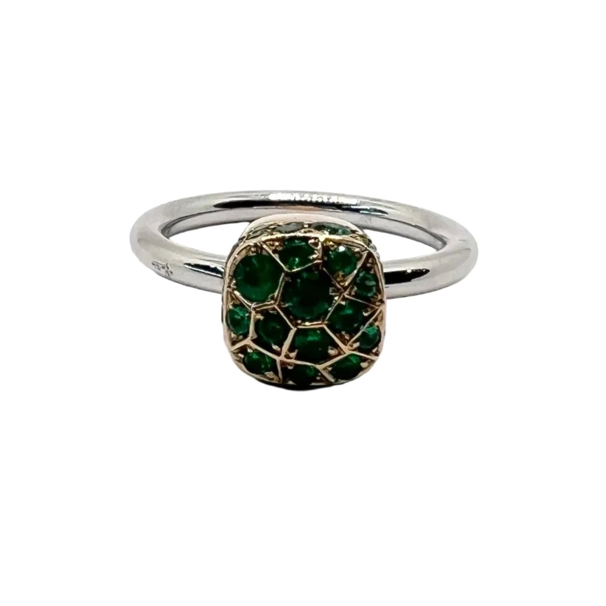 Bague Solitaire POMELLATO "Nudo" en or jaune et saphirs - Castafiore