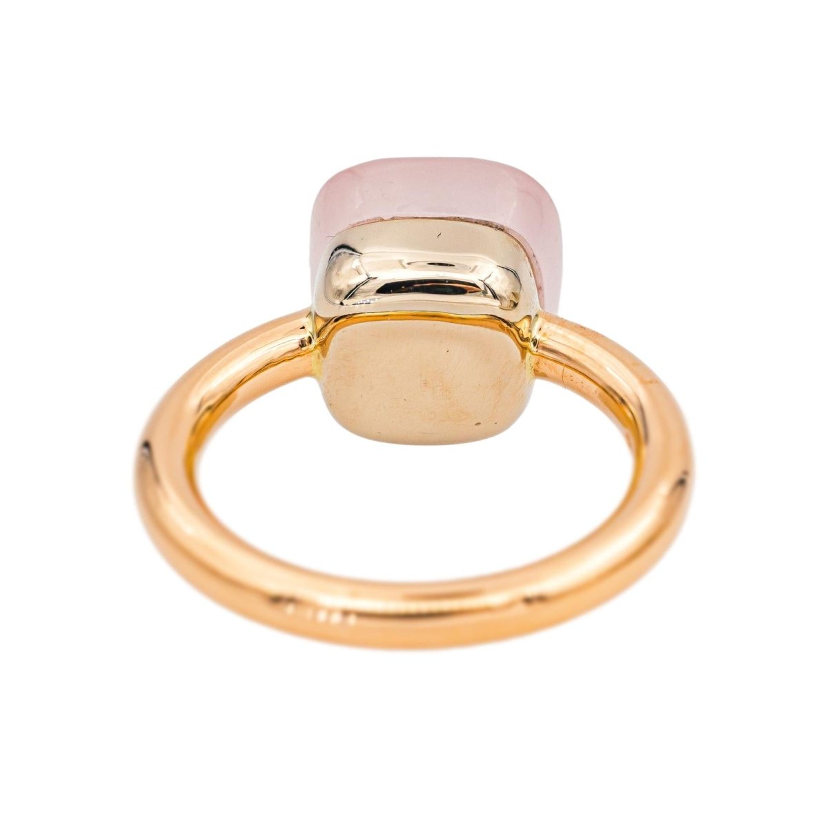 Bague Solitaire POMELLATO "Nudo" en or rose et quartz - Castafiore