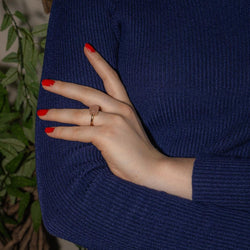 Bague Solitaire POMELLATO "Nudo" en or rose et quartz - Castafiore