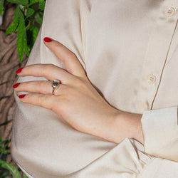 Bague Solitaire POMELLATO "Nudo" en or rose et topaze - Castafiore