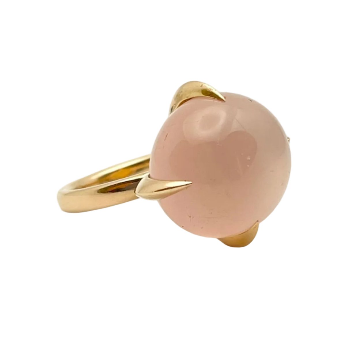 Bague Solitaire POMELLATO "Veleno" en or jaune et pierre de lune - Castafiore