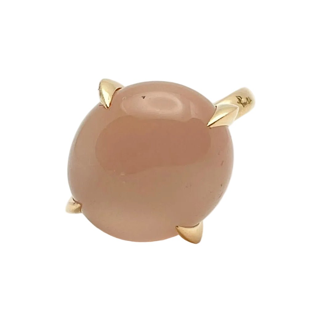 Bague Solitaire POMELLATO "Veleno" en or jaune et pierre de lune - Castafiore