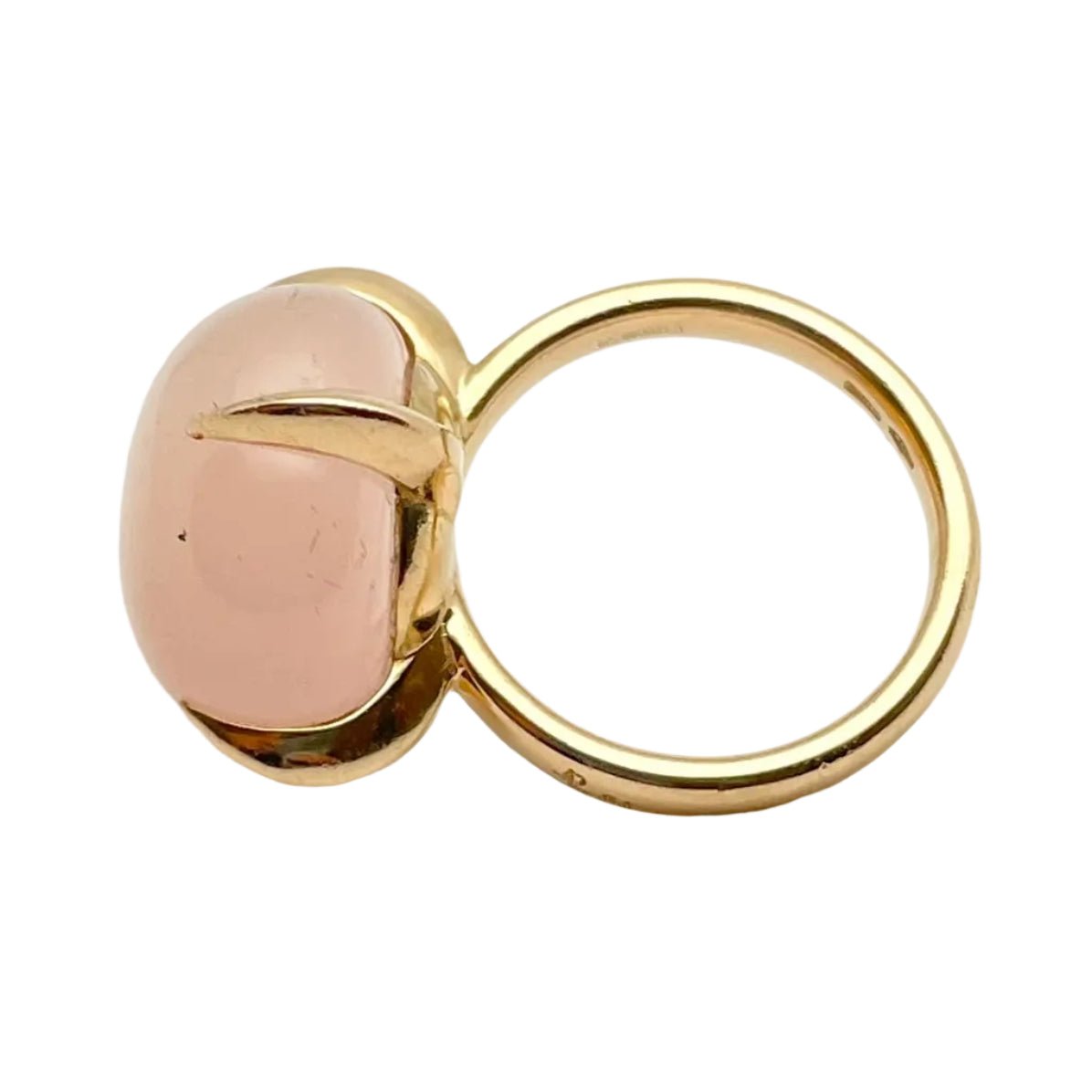 Bague Solitaire POMELLATO "Veleno" en or jaune et pierre de lune - Castafiore