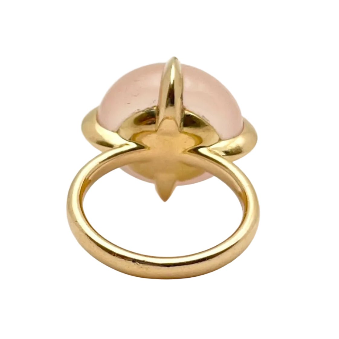 Bague Solitaire POMELLATO "Veleno" en or jaune et pierre de lune - Castafiore
