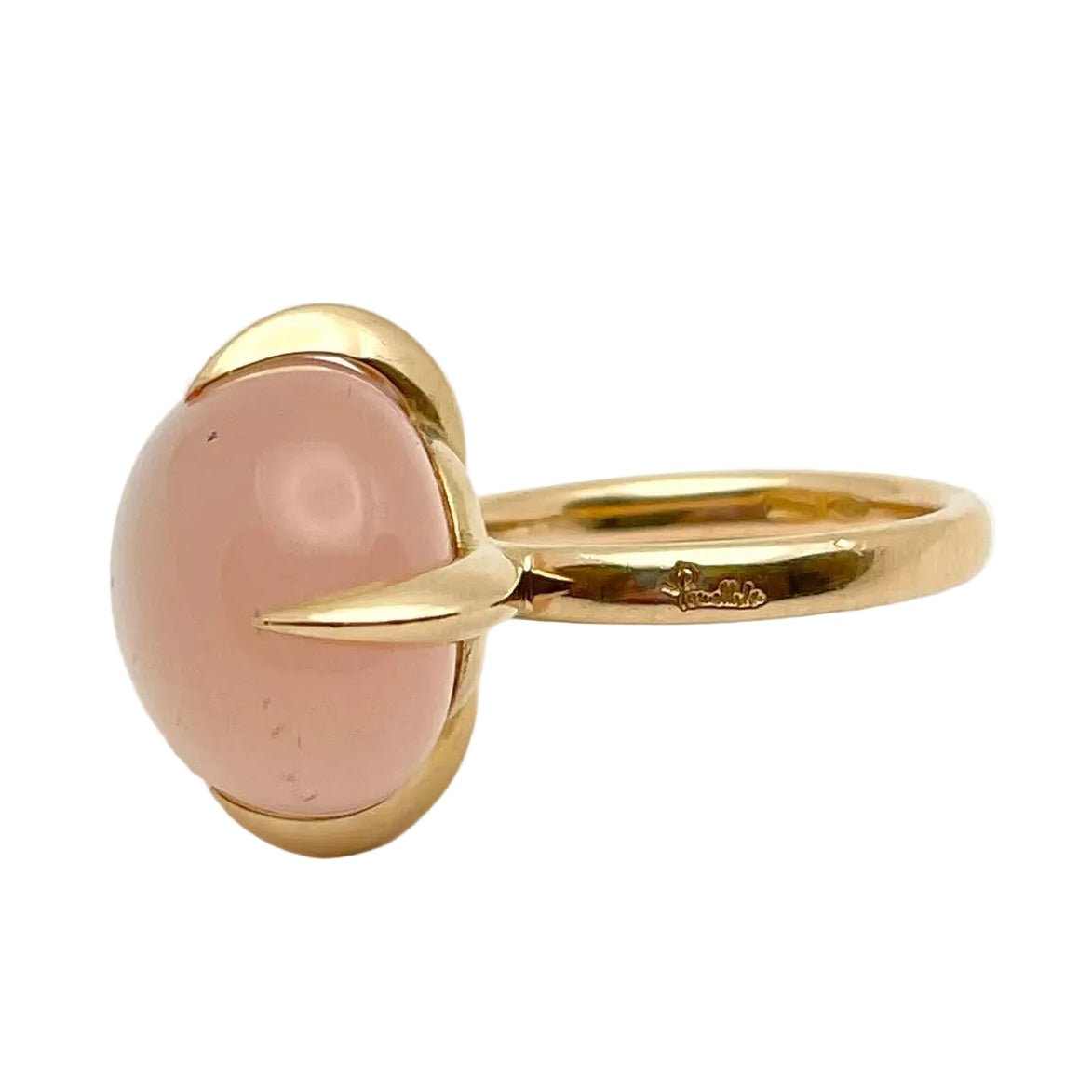 Bague Solitaire POMELLATO "Veleno" en or jaune et pierre de lune - Castafiore