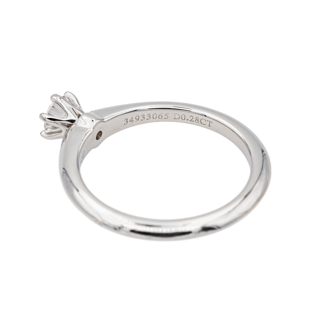 Bague Solitaire TIFFANY & CO. en platine et diamant - Castafiore