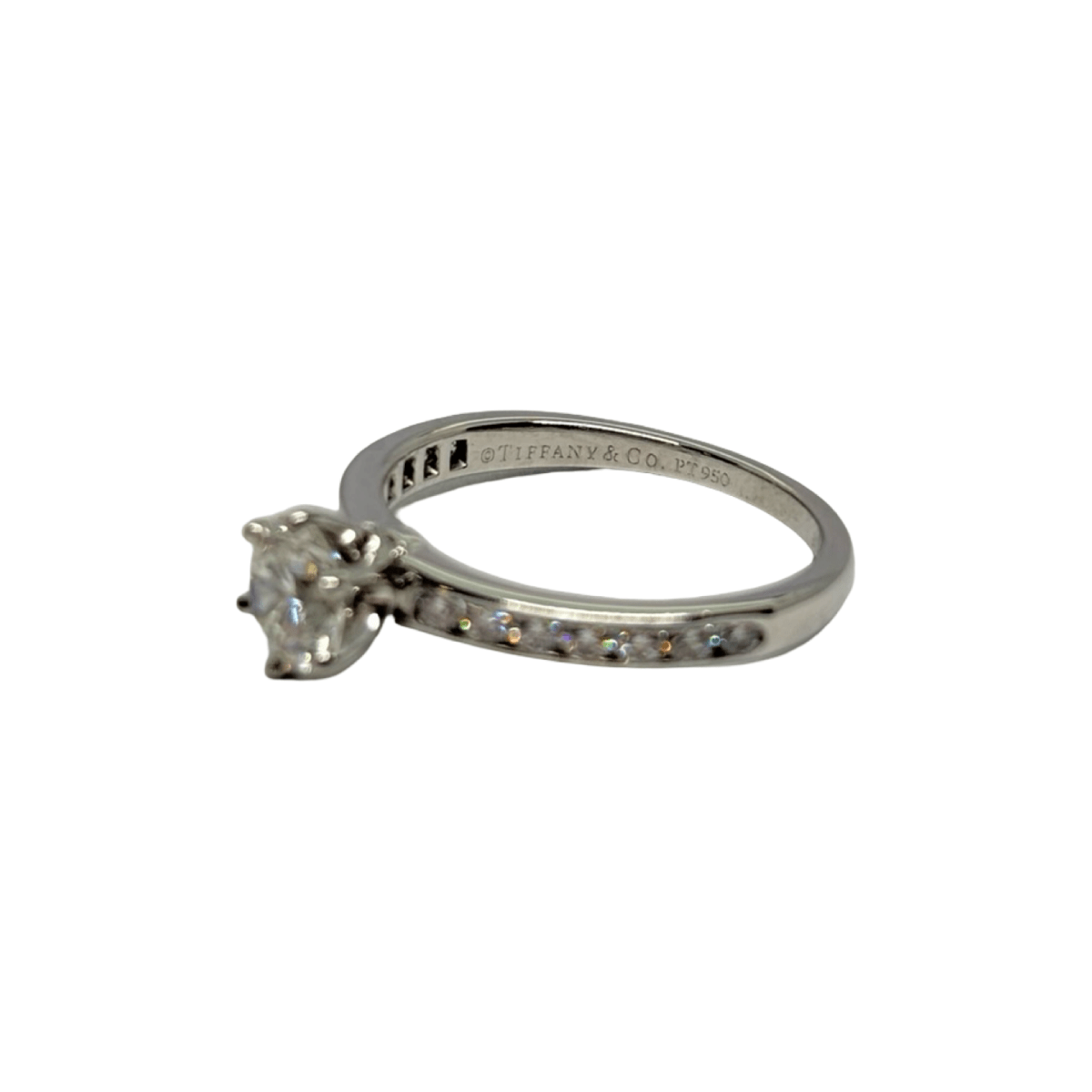 Bague Solitaire TIFFANY & CO. en platine et diamants - Castafiore
