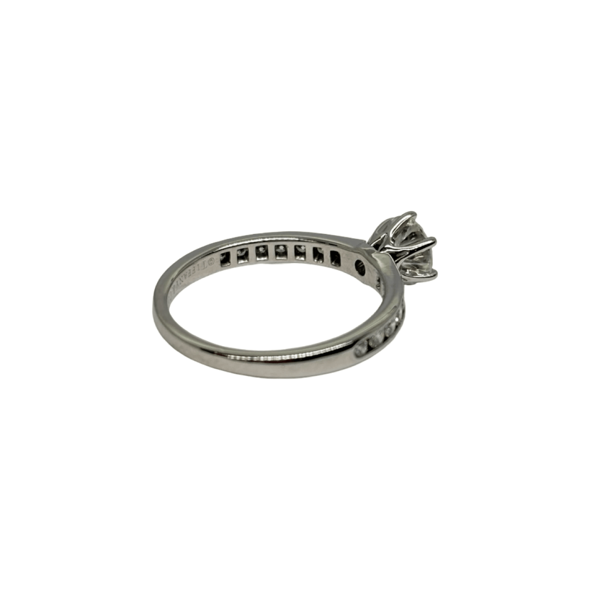 Bague Solitaire TIFFANY & CO. en platine et diamants - Castafiore