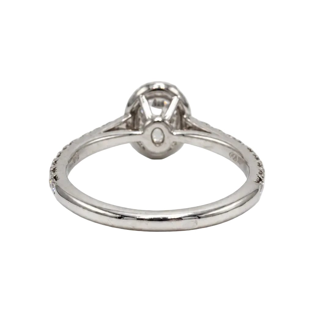 Bague Solitaire TIFFANY & CO. "Soleste" en platine et diamants - Castafiore