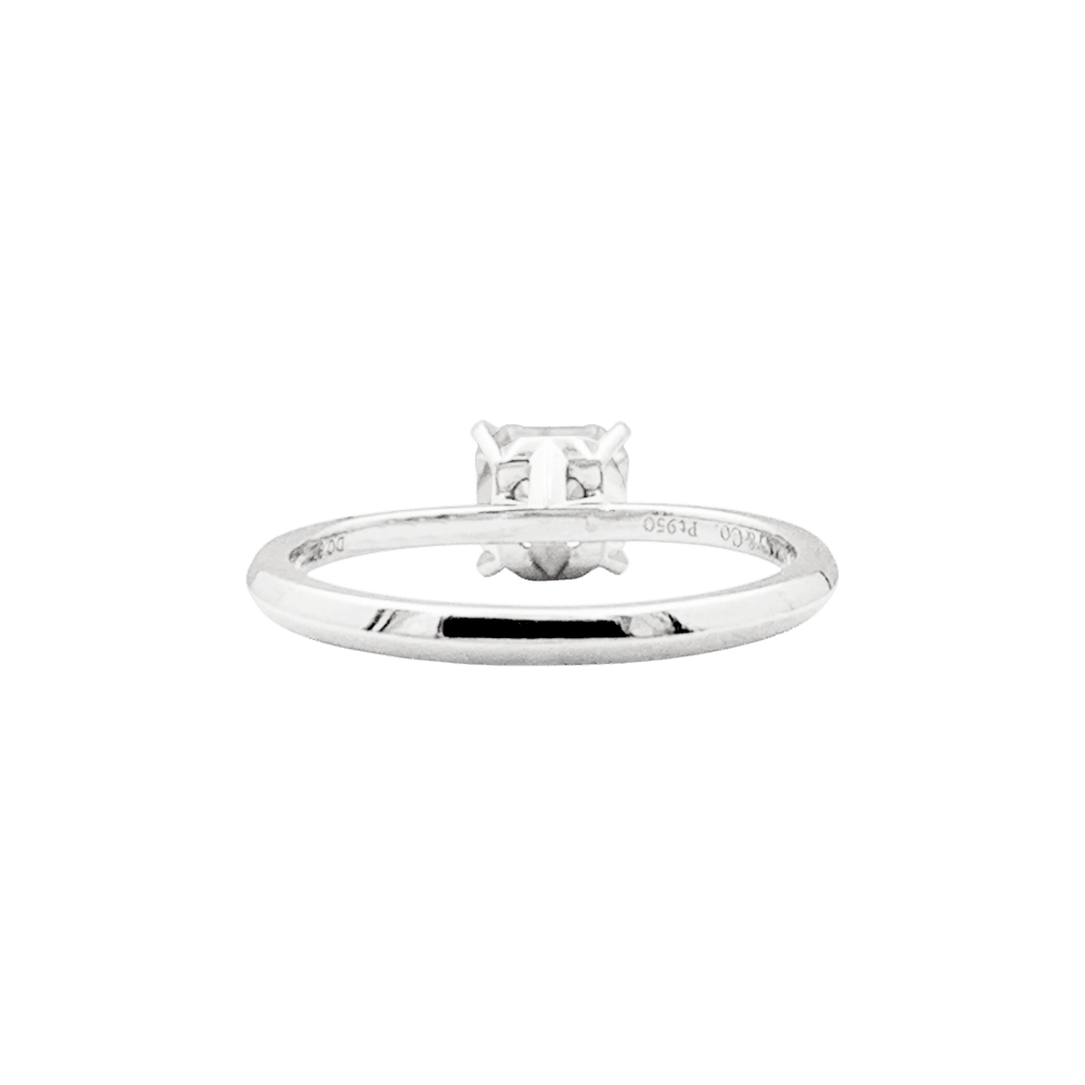 Bague Solitaire TIFFANY & CO. "True" en platine et diamant - Castafiore