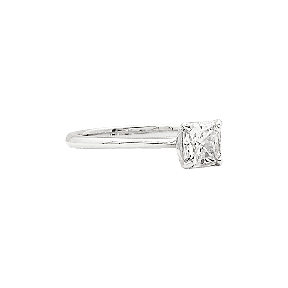Bague Solitaire TIFFANY & CO. "True" en platine et diamant - Castafiore