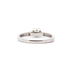 Bague Solitaire VAN CLEEF & ARPELS en platine et diamants - Castafiore