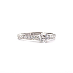 Bague Solitaire VAN CLEEF & ARPELS en platine et diamants - Castafiore
