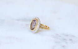 Bague Style Art Déco Améthyste et Diamants - Castafiore