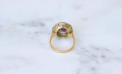 Bague Style Art Déco Améthyste et Diamants - Castafiore
