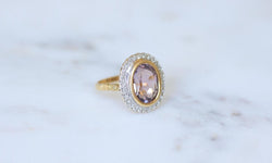 Bague Style Art Déco Améthyste et Diamants - Castafiore