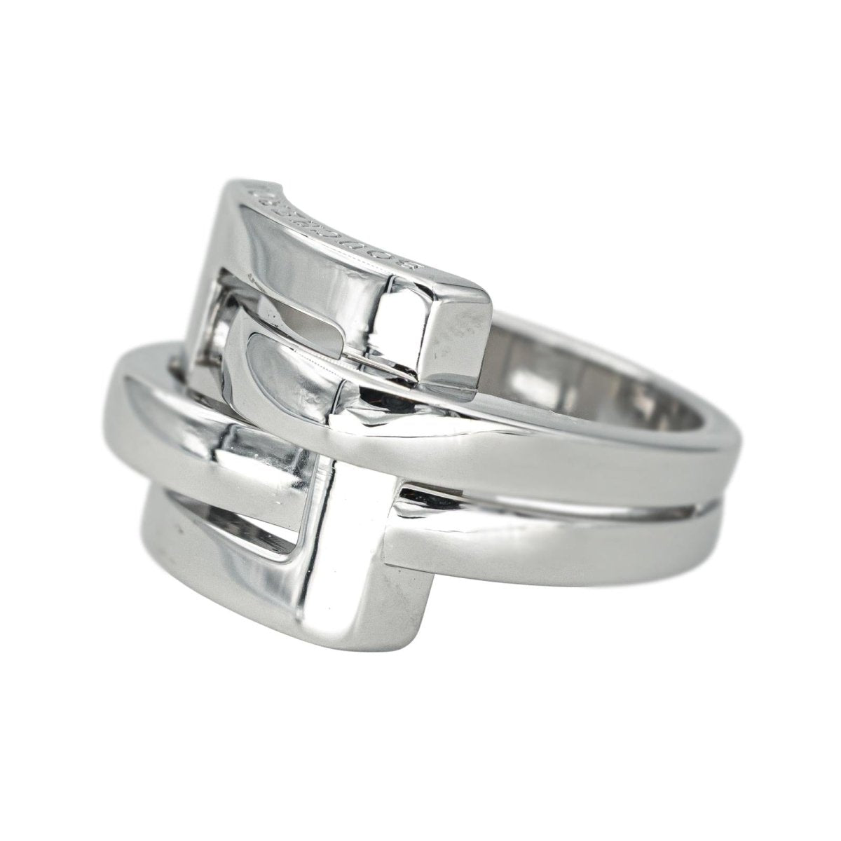 Bague Tank BOUCHERON "Déchaînée" en or blanc - Castafiore