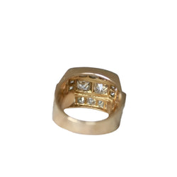 Bague Tank Diamants 3,00 Cts Or et Platine - Castafiore