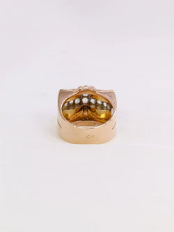 Bague Tank diamants taille rose - Castafiore