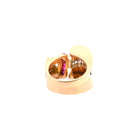 Bague tank d'occasion rubis et diamants - Castafiore