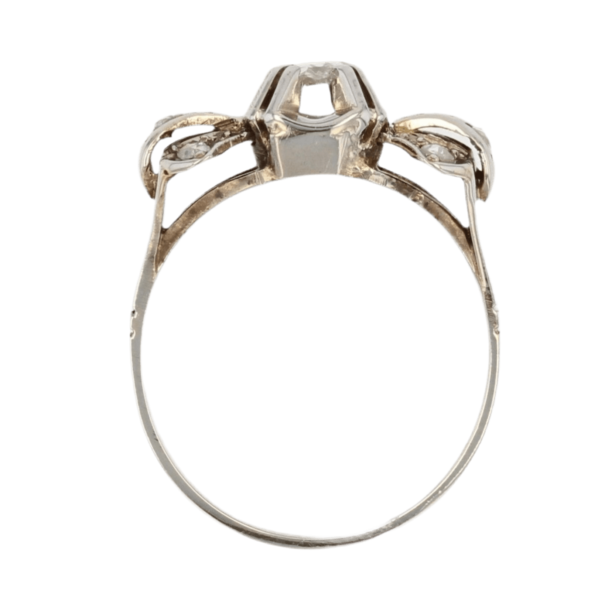 Bague Tank en or blanc et diamants - Castafiore