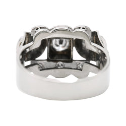 Bague Tank en or blanc et diamants - Castafiore