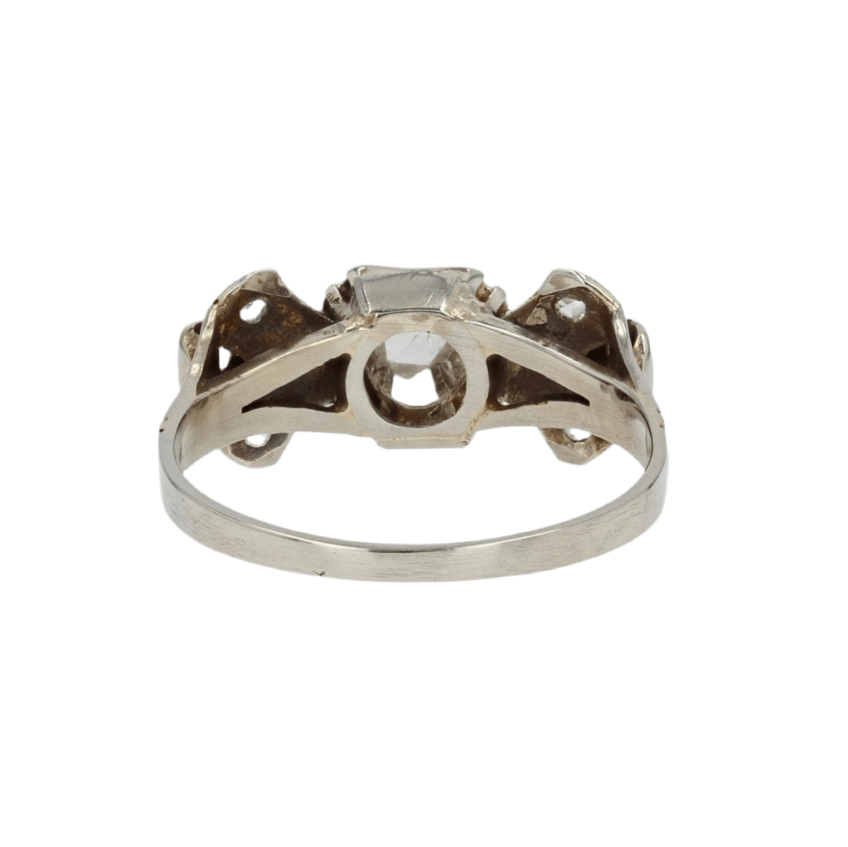 Bague Tank en or blanc et diamants - Castafiore