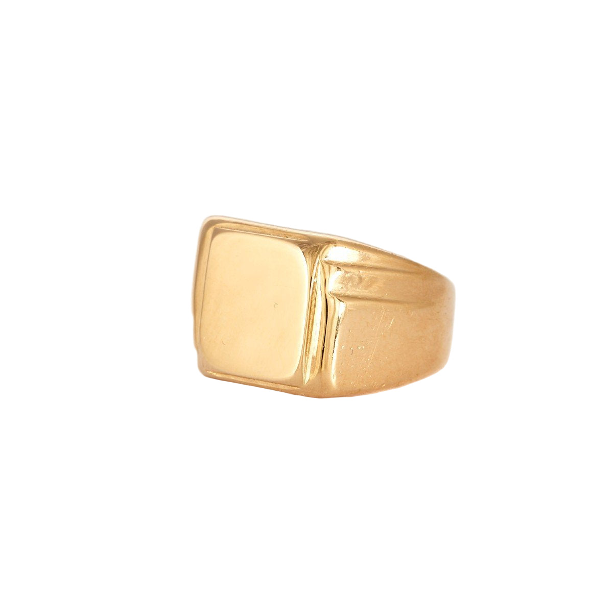 Bague Tank en or jaune - Castafiore