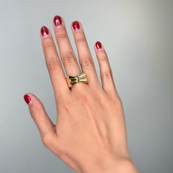 Bague Tank en or jaune - Castafiore