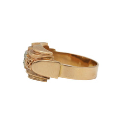 Bague Tank en or jaune et diamant - Castafiore