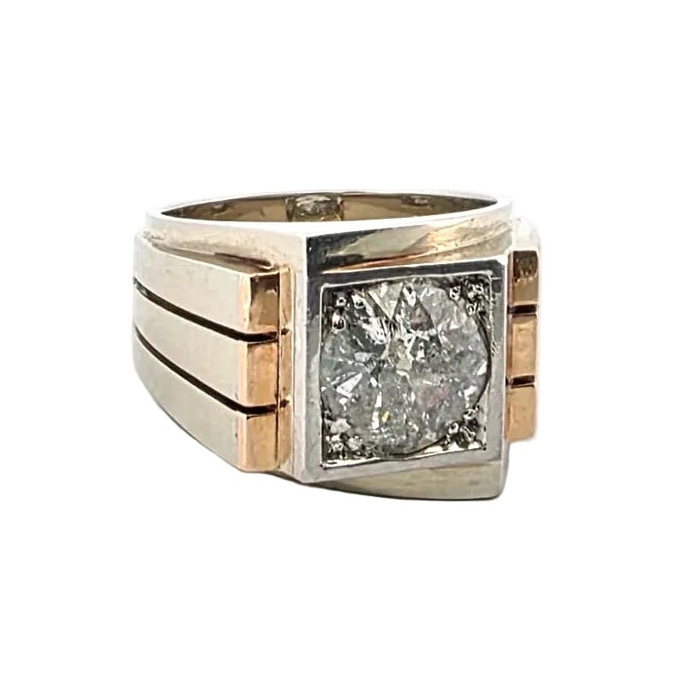 Bague Tank en or jaune et diamant - Castafiore