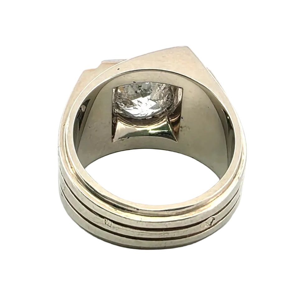 Bague Tank en or jaune et diamant - Castafiore