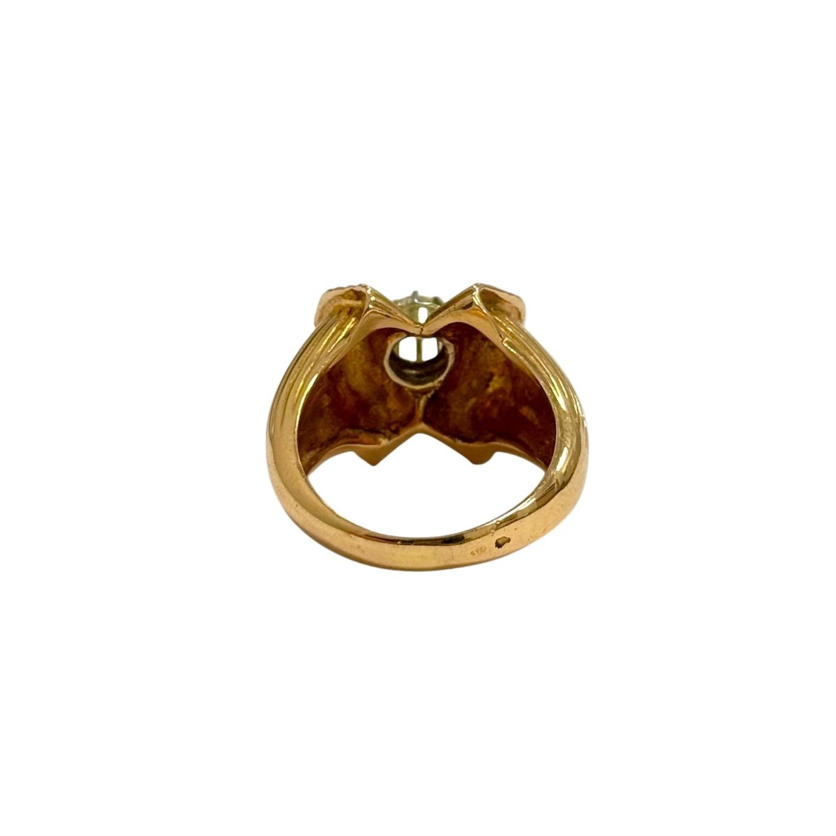 Bague Tank en or jaune et diamant - Castafiore