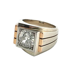 Bague Tank en or jaune et diamant - Castafiore