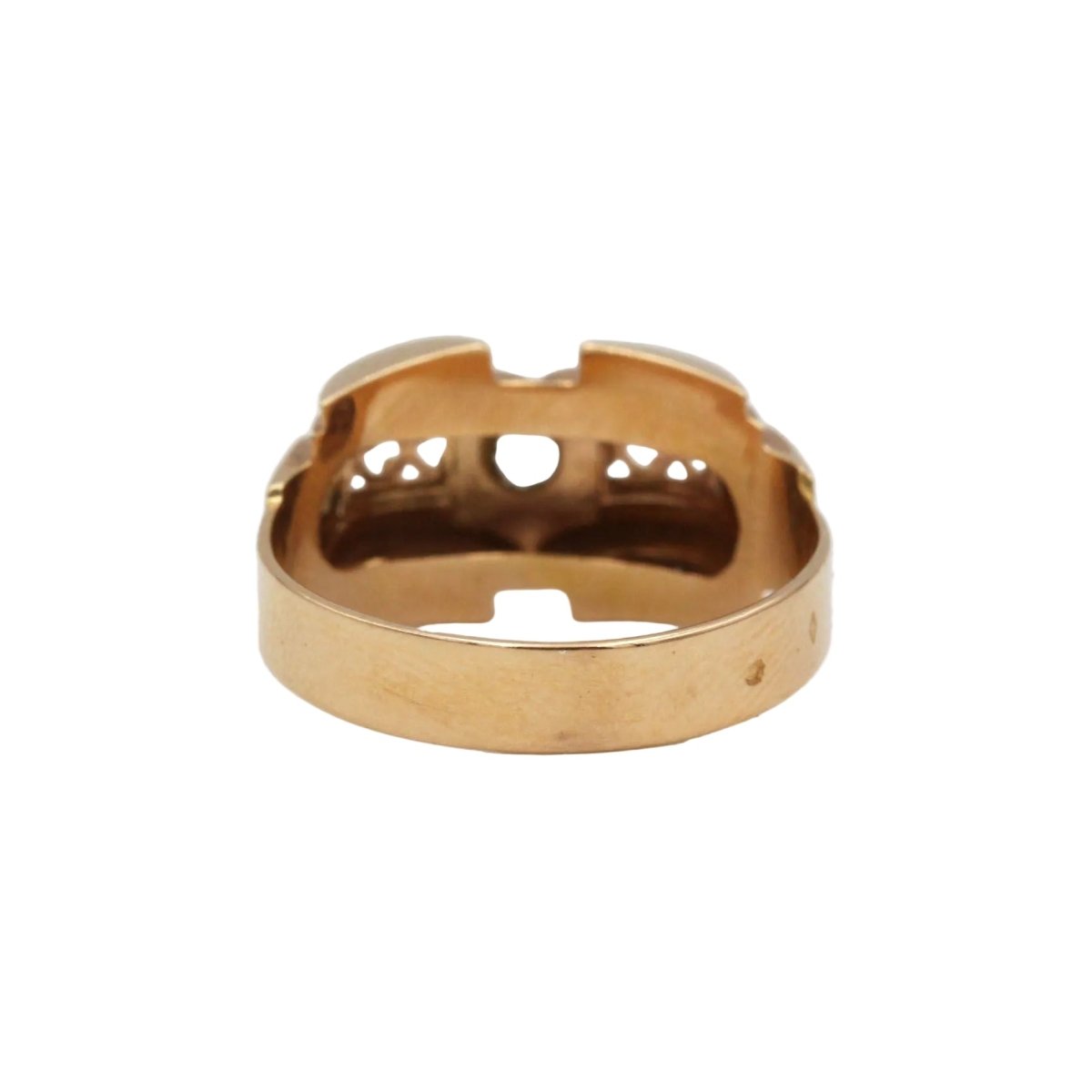 Bague Tank en or jaune et diamant - Castafiore
