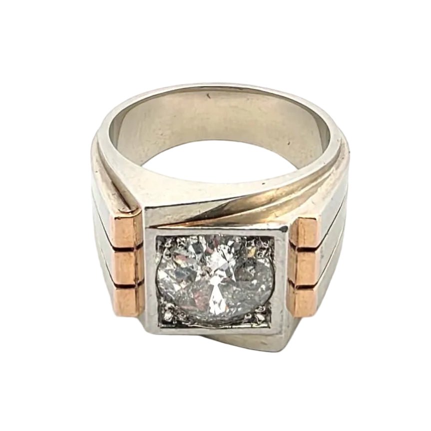 Bague Tank en or jaune et diamant - Castafiore