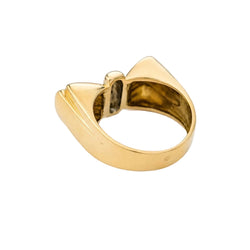 Bague Tank en or jaune et diamants - Castafiore