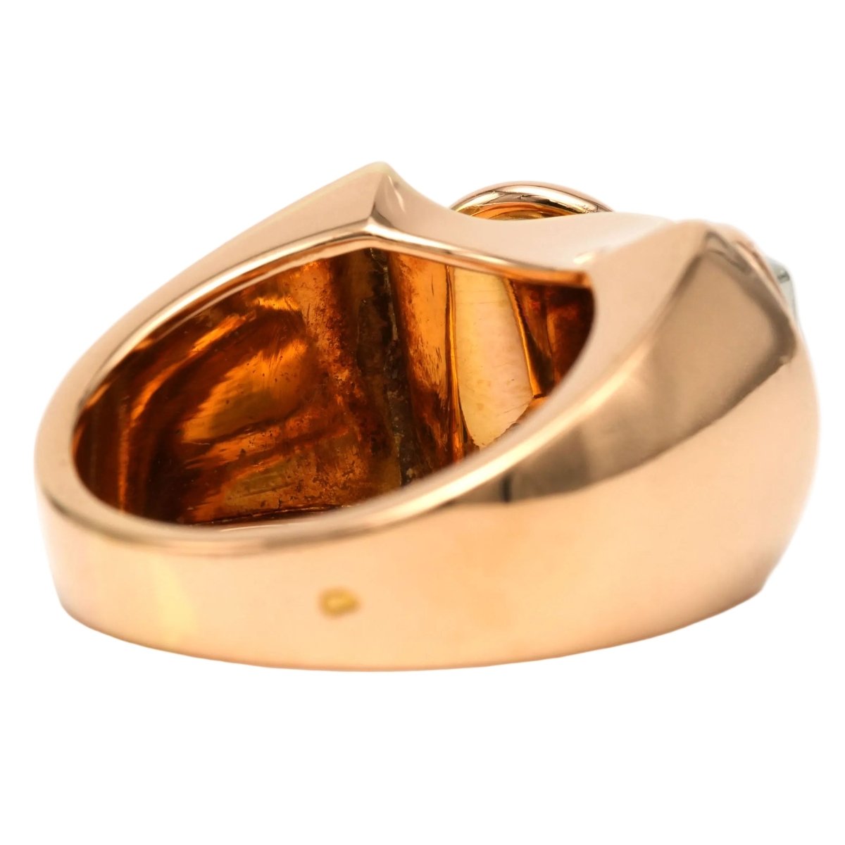 Bague Tank en or jaune et diamants - Castafiore