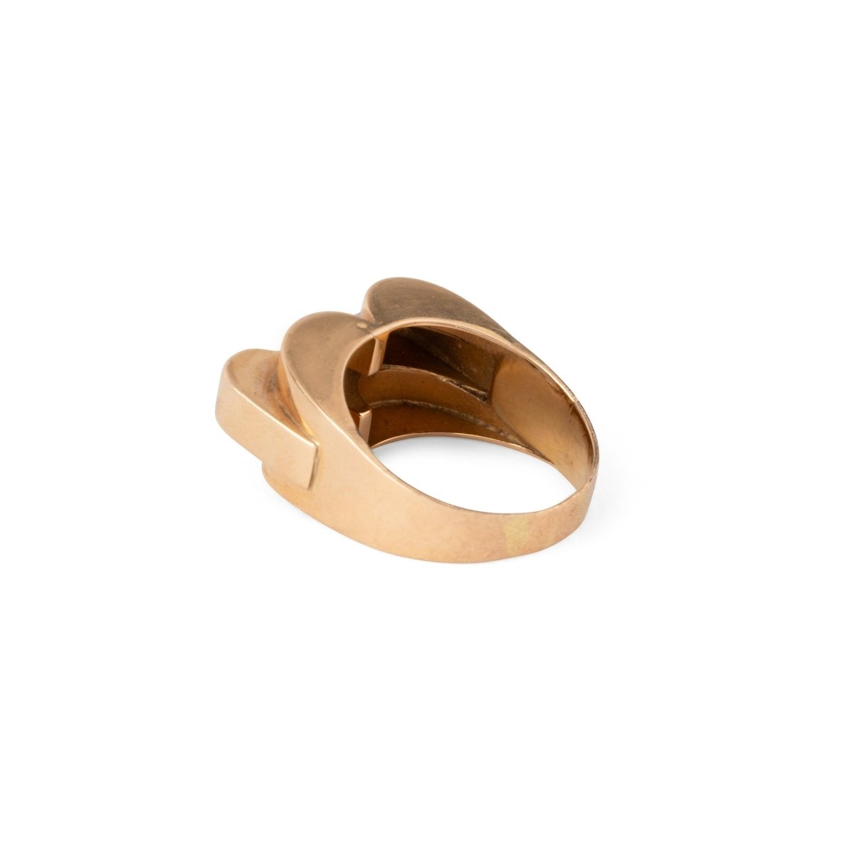Bague Tank en or jaune et diamants - Castafiore